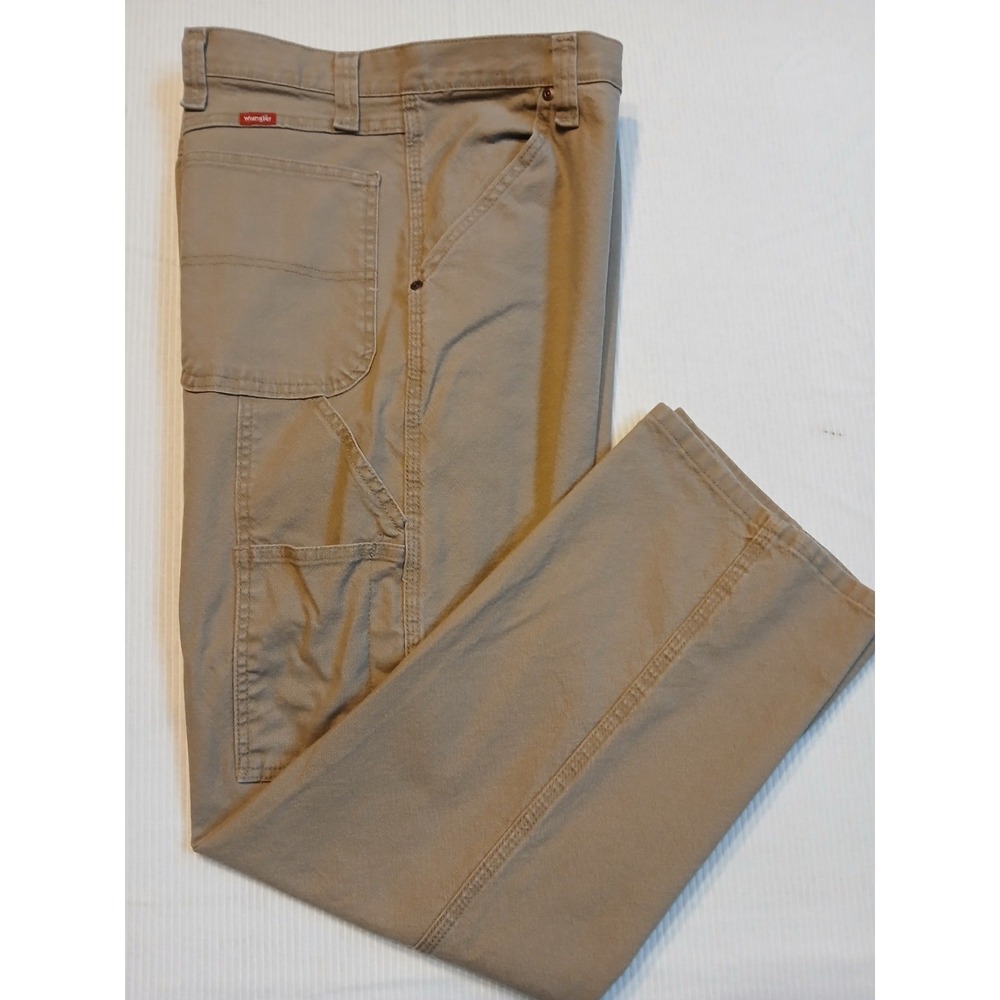 Wrangler Riggs Workwear Carpenter Pants Tan Khaki 40x30 1094LXWCK Mens Utility